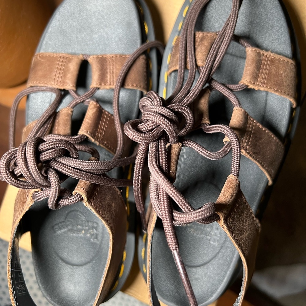 Dr Martens Brown Leather Sandals